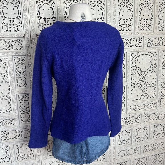 Harve Benard 100% Wool Purple Button Up Blazer Jacket Sz Medium - Picture 6 of 8